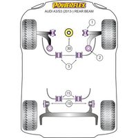 Silentbloc int&eacute;rieur avant pour triangle avant avec r&eacute;glage de chasse Powerflex - VAG (diam 45mm) - image 3