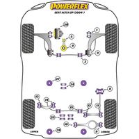 Silentbloc int&eacute;rieur arri&egrave;re pour triangle avant avec r&eacute;glage de chasse Powerflex - VAG - image 3