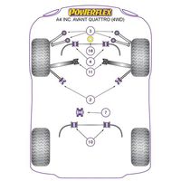 Montage sur Audi - A4 / S4 / RS4 A4 / S4 B6 (2001-2005) (Ref 7)