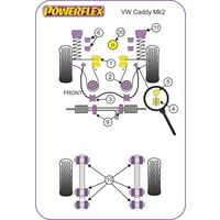 Insert pour silentbloc moteur inf&eacute;rieur avant Powerflex - image 4