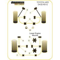 Montage sur Toyota - MR2 Models MR2 SW20 (1989 - 1999) (Ref 1)