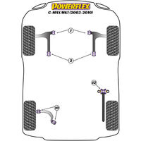 Silenbloc de lame de bras arri&egrave;re Powerflex - Ford / Mazda / Volvo - image 1