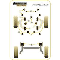 Silentbloc de barre anti-roulis avant Powerflex en 21mm - Opel Astra H (Comp&eacute;tition) - image 1