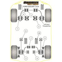 Montage sur Ford - Escort Models Escort Mk3 & 4, XR3i, Orion All Types (1980-1990) (Ref 20)