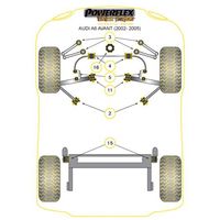 Montage sur Audi - A6 / S6 / RS6 C5 (1997-2005) A6 Avant (2002 - 2005) (Ref 15)